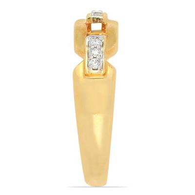 BUY 14K GOLD REAL WHITE DIAMOND GEMSTONE CLASSIC RING